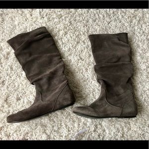 Steve Madden | Tianna Grey Suede Slouch Boot